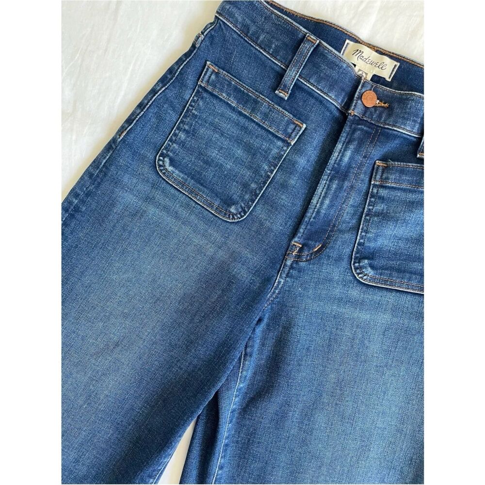 Madewell Patch Pocket Wide Leg Crop Jeans